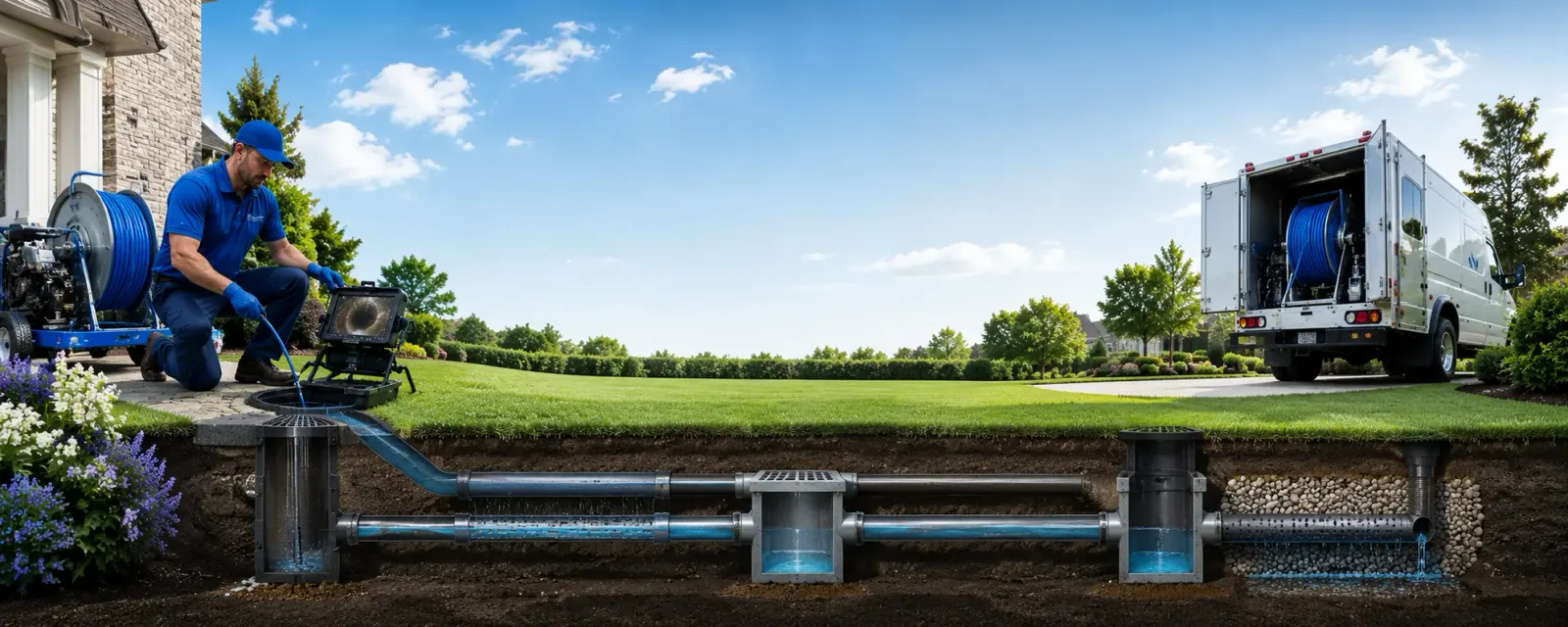 Outdoor drain cleaning information for Central, SC